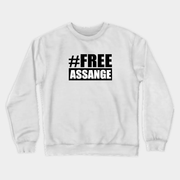 FREE ASSANGE Crewneck Sweatshirt by Milaino